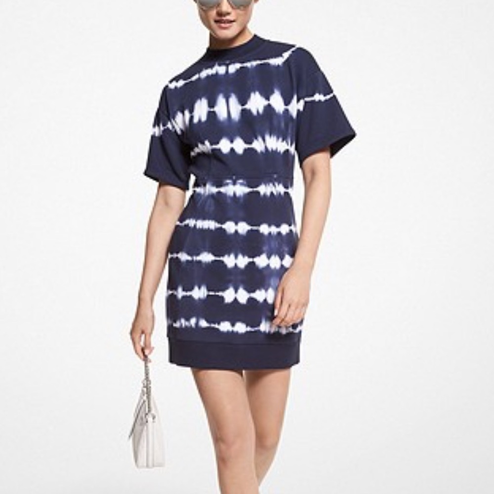 Michael Kors Tie-Dye Organic Cotton Terry Dress